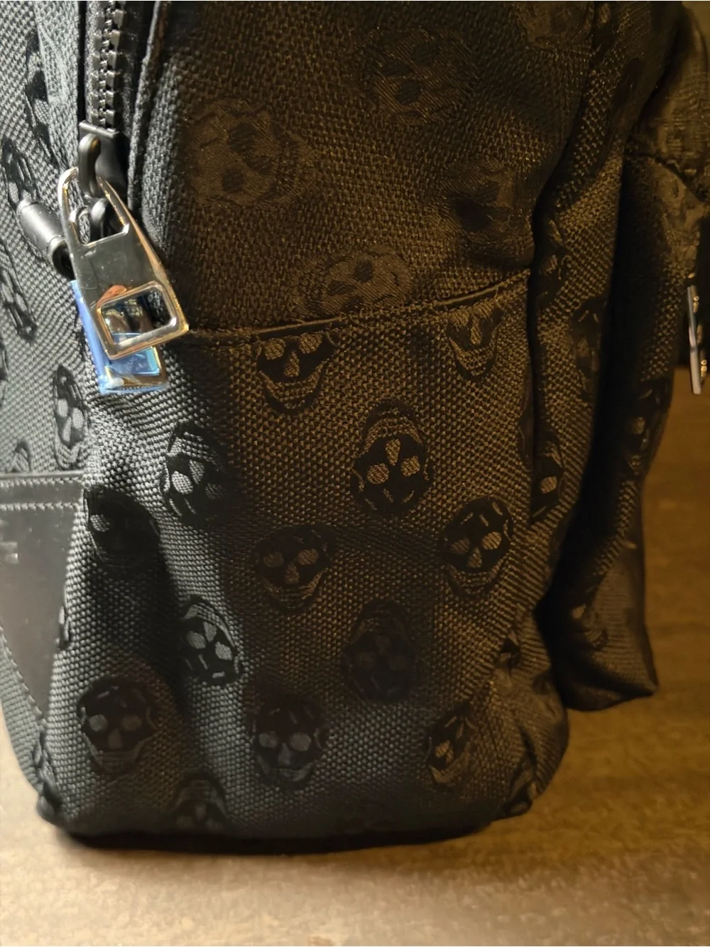 Alexander McQueen Black Metropolitan Biker Skull Backpack - NWOT